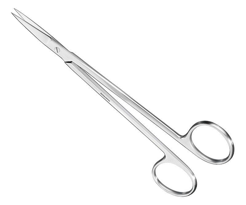KELLY, suture-/gum scissors