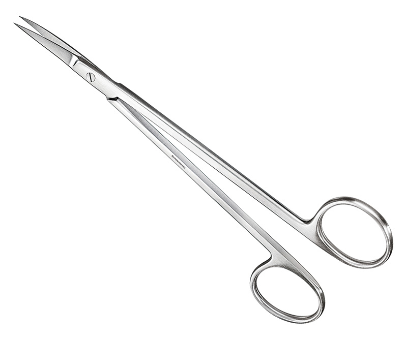 KELLY, suture-/gum scissors