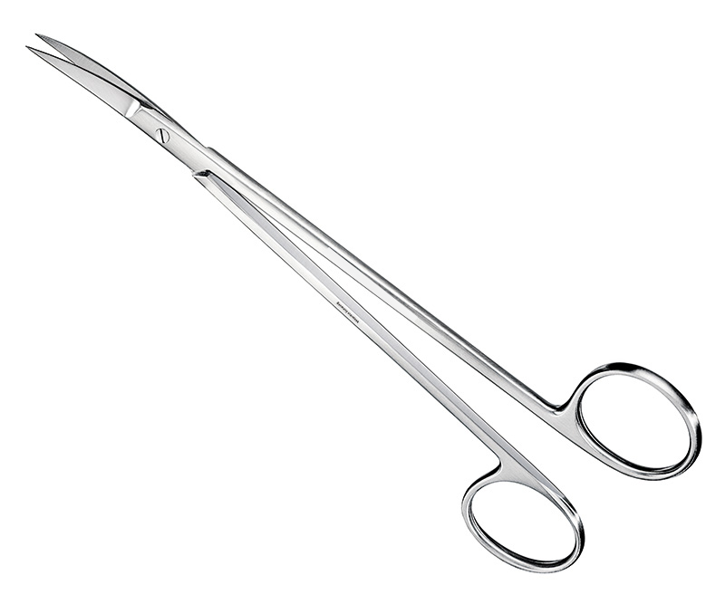 KELLY, suture-/gum scissors