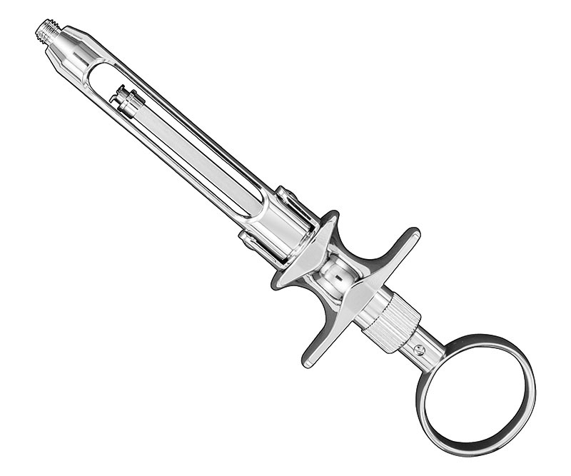 Cartridge syringe, ring handle