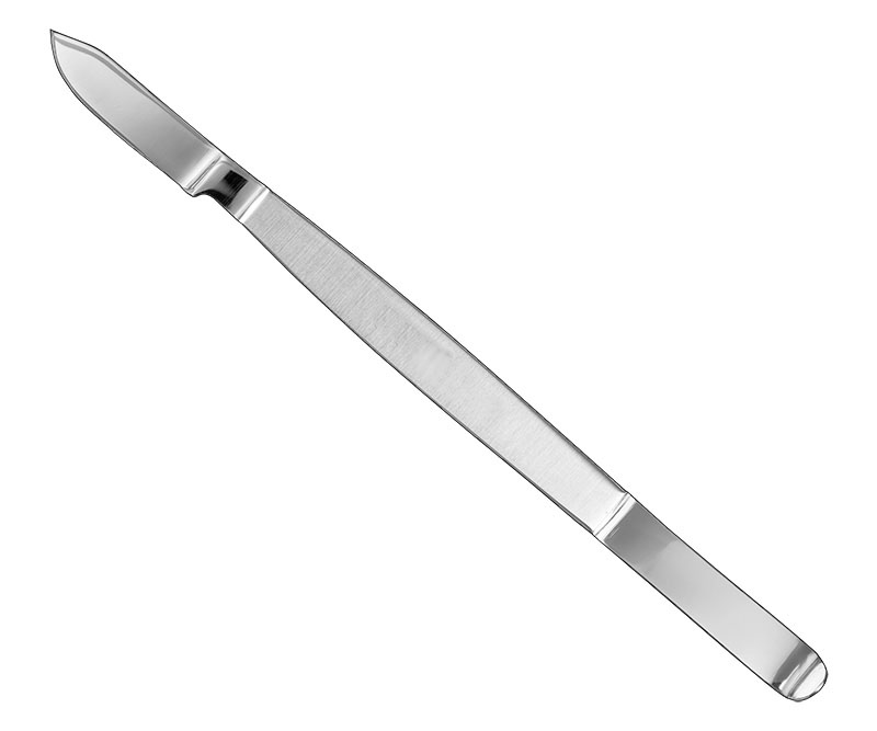 Wax knife, metal handle