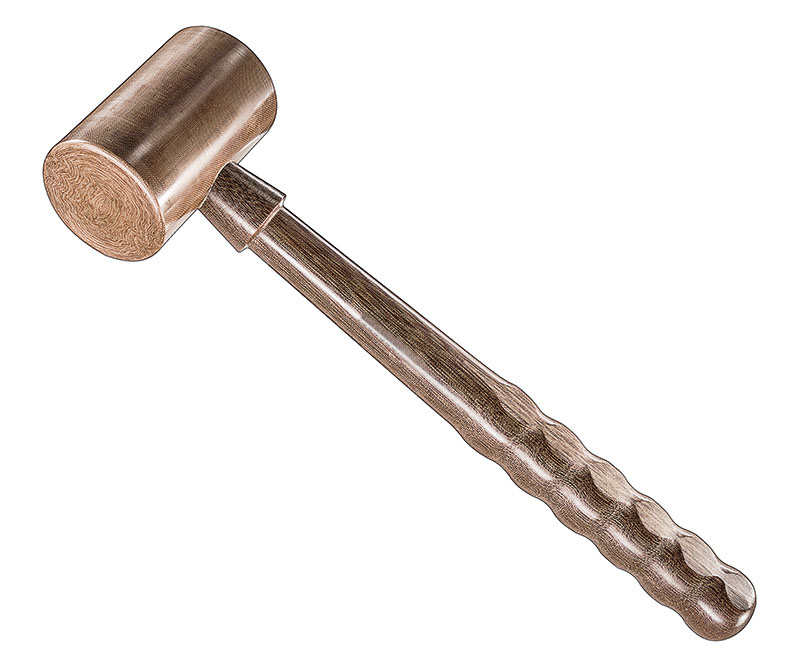 Mallet, made of plastic